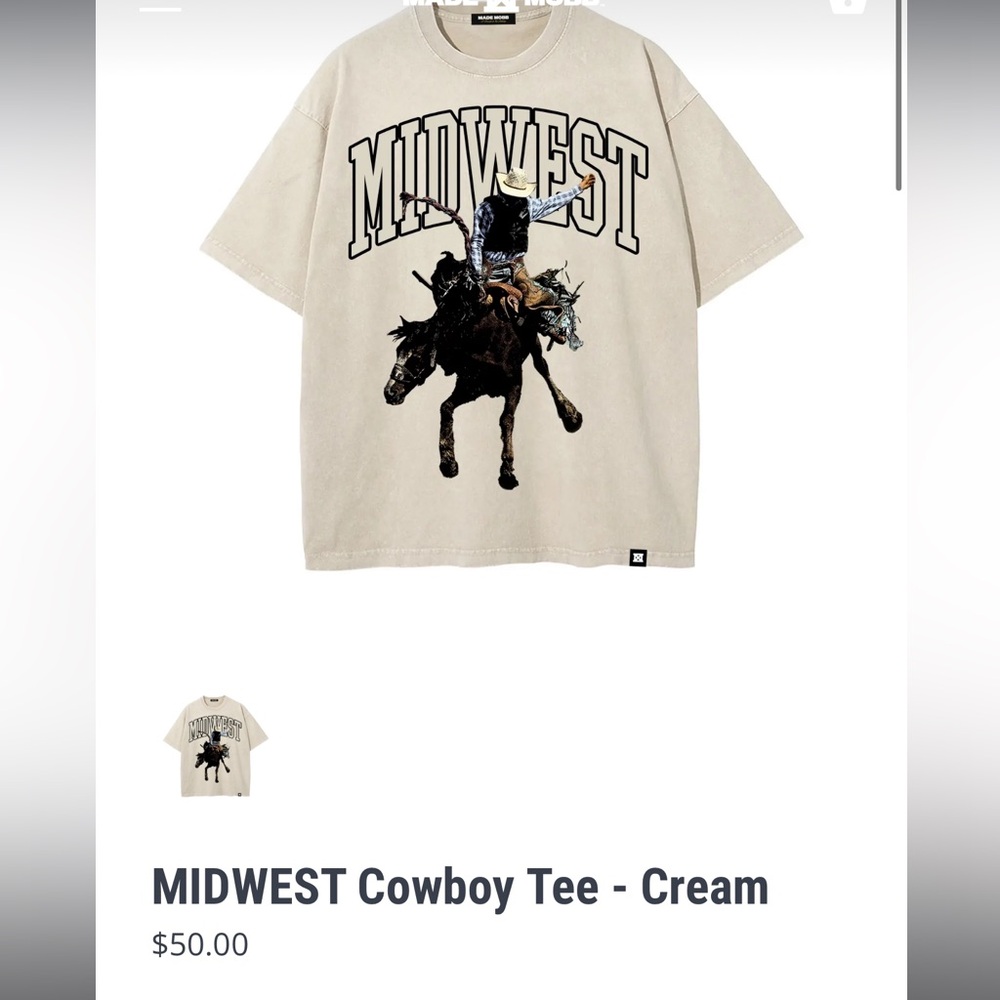 Unisex Size Medium Made Mobb Shirt Midwest